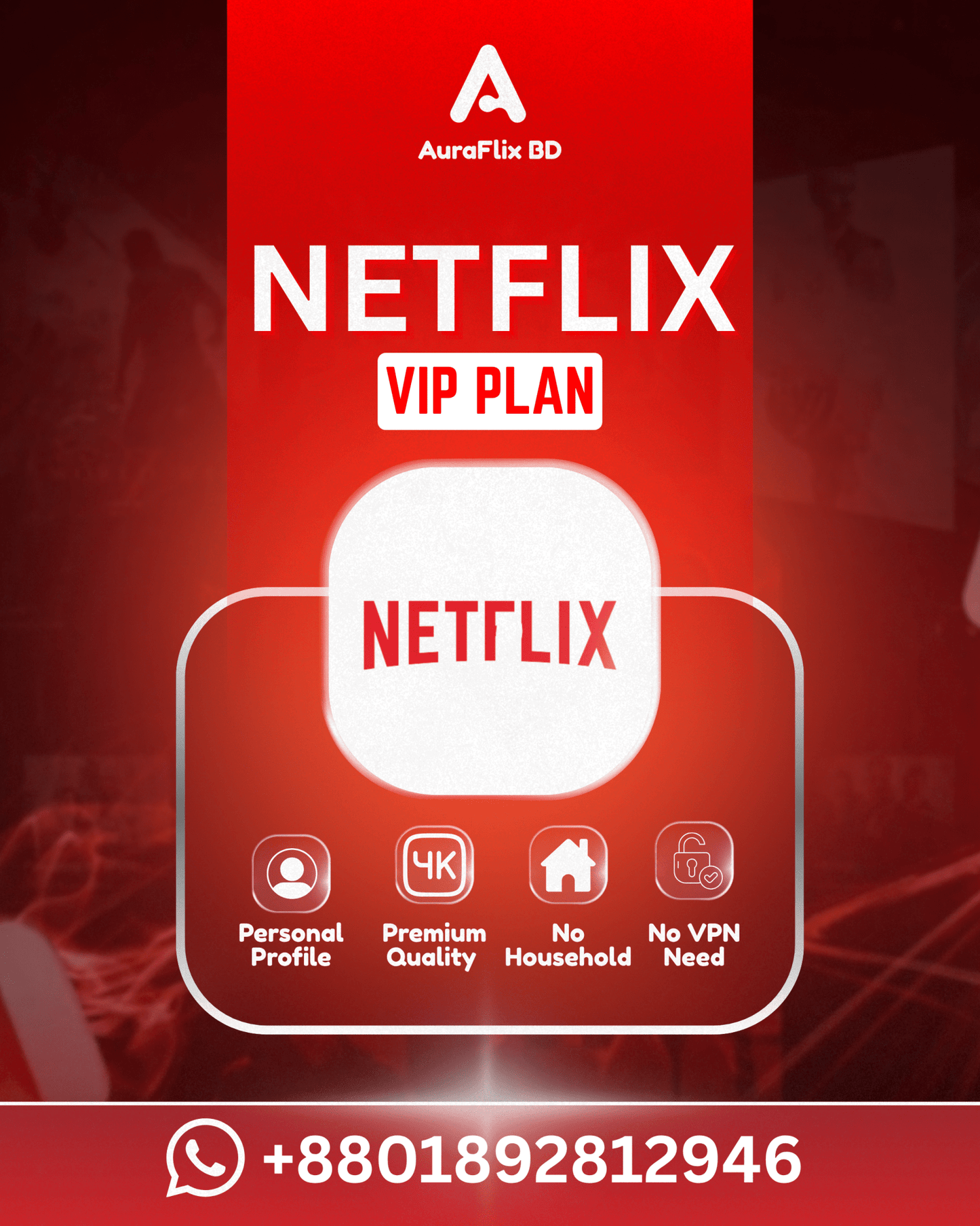 NETFLIX VIP PLANStreaming Platform