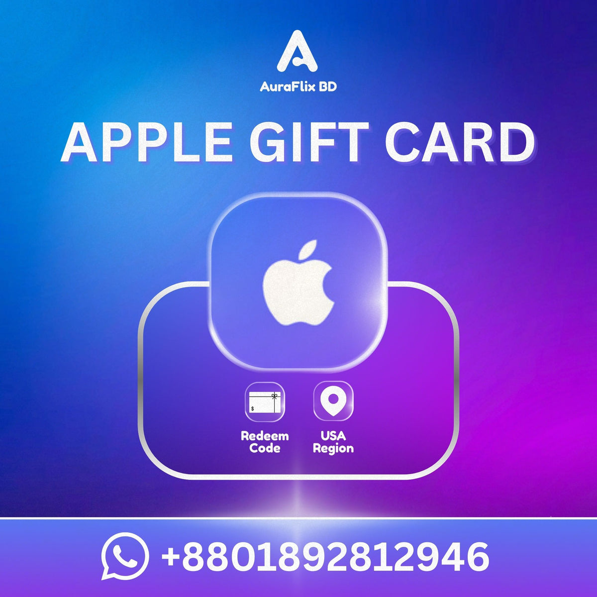 Apple Gift Card Price in Bangladesh | AuraFlix BD