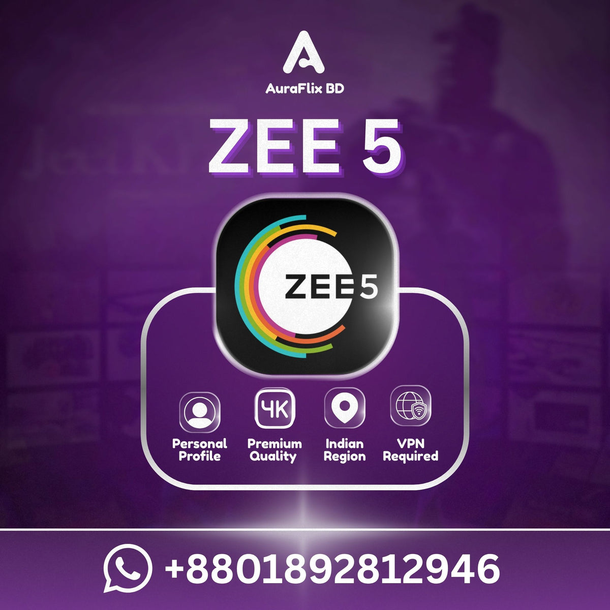 Zee5 Premium Price in Bangladesh | AuraFlix BD