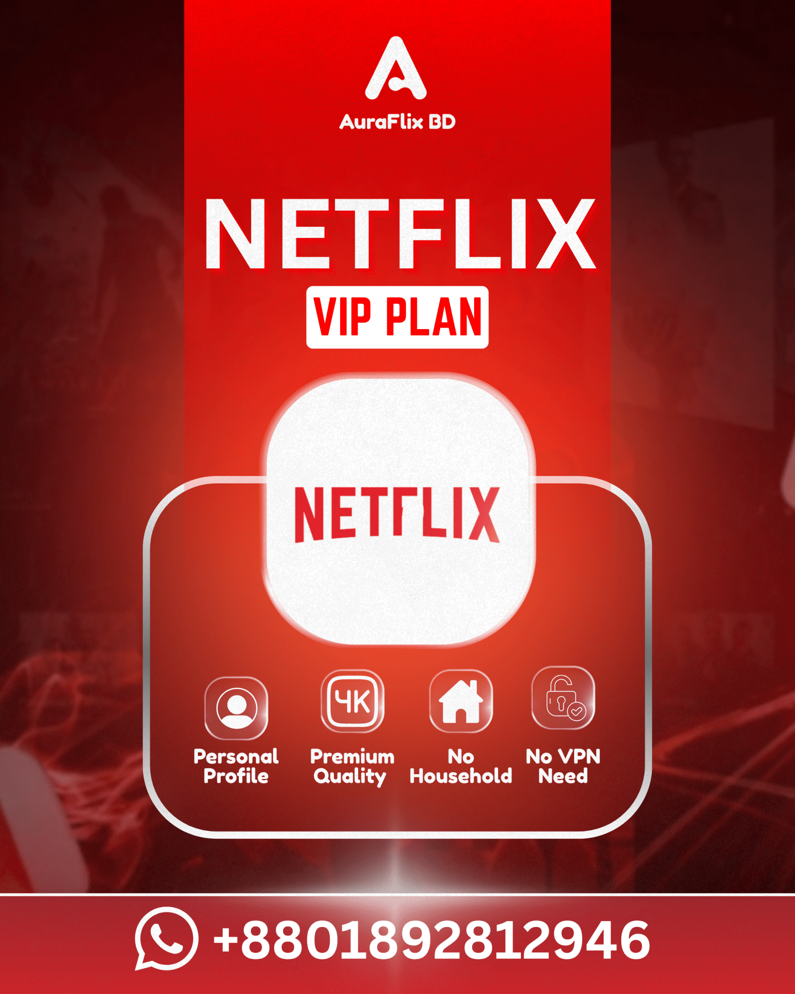 NETFLIX VIP PLANStreaming Platform