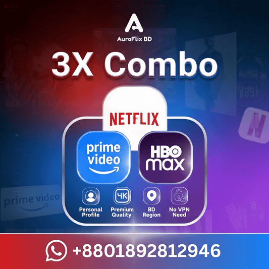 Netflix, PrimeVideo & HBO Max ComboStreaming Platform